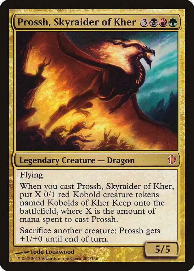 Prossh, Skyraider of Kher 204 card from Commander 2013