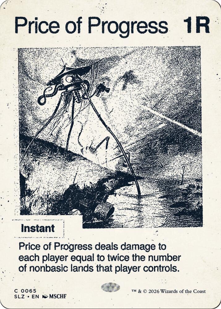Price of Progress 65 card from Secret Lair x MSCHF: The Zeta Set