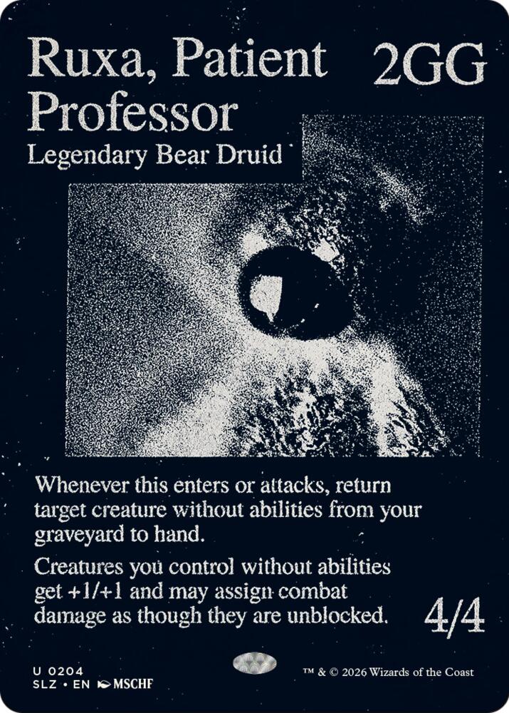 Ruxa, Patient Professor 204 card from Secret Lair x MSCHF: The Zeta Set