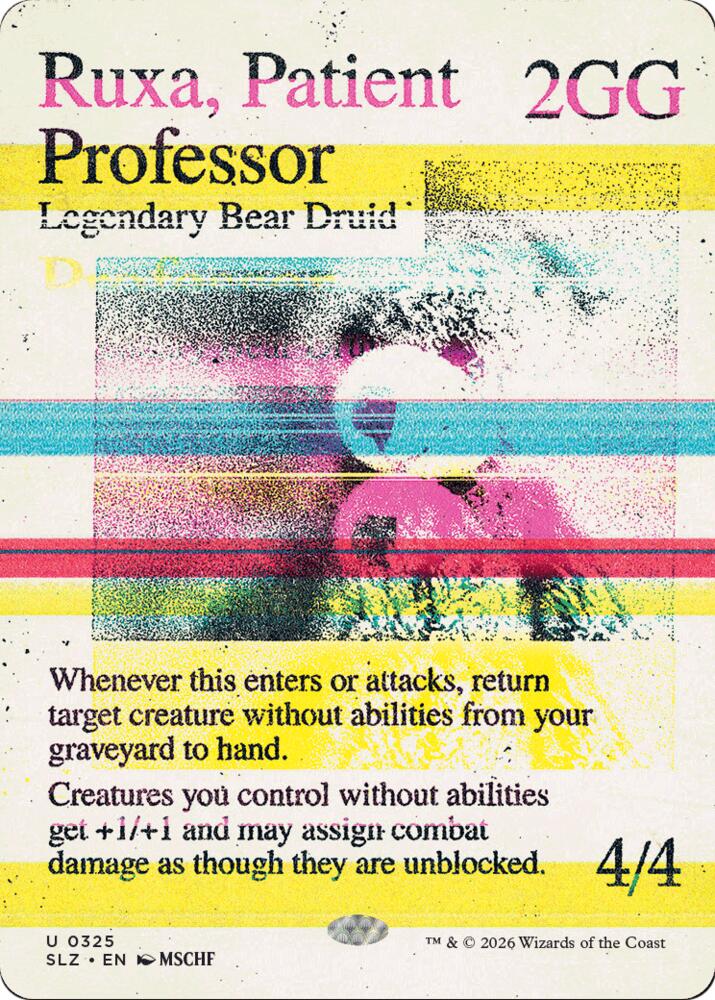 Ruxa, Patient Professor 325 card from Secret Lair x MSCHF: The Zeta Set
