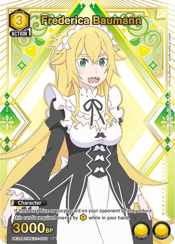 Frederica Baumann (C*) UE24BT/REZ-1-003 card from UE24BT: Re:ZERO -Starting Life in Another World-