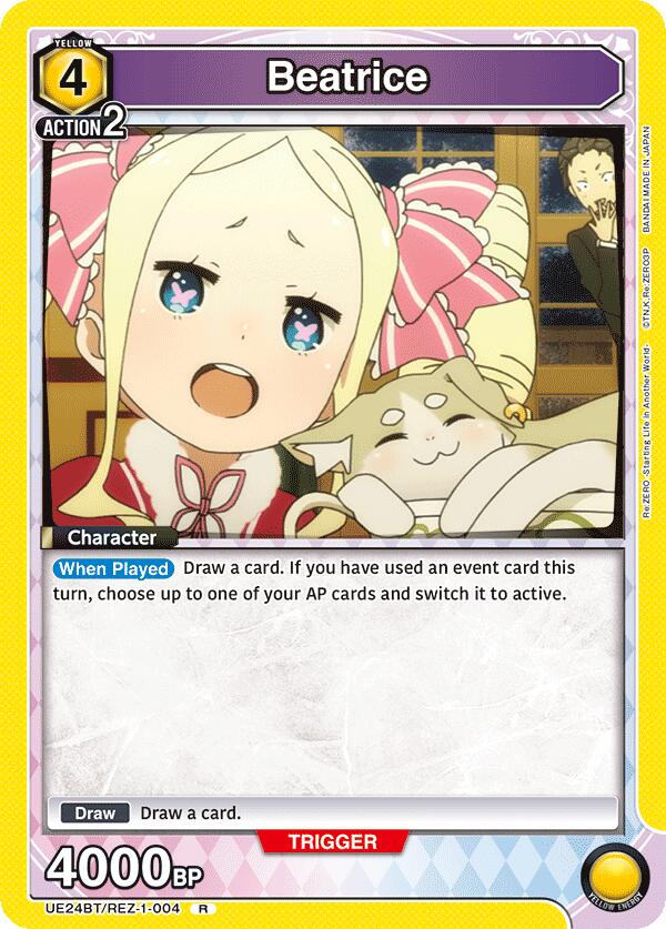 Beatrice UE24BT/REZ-1-004 card from UE24BT: Re:ZERO -Starting Life in Another World-