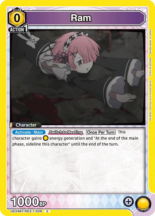 Ram UE24BT/REZ-1-006 card from UE24BT: Re:ZERO -Starting Life in Another World-