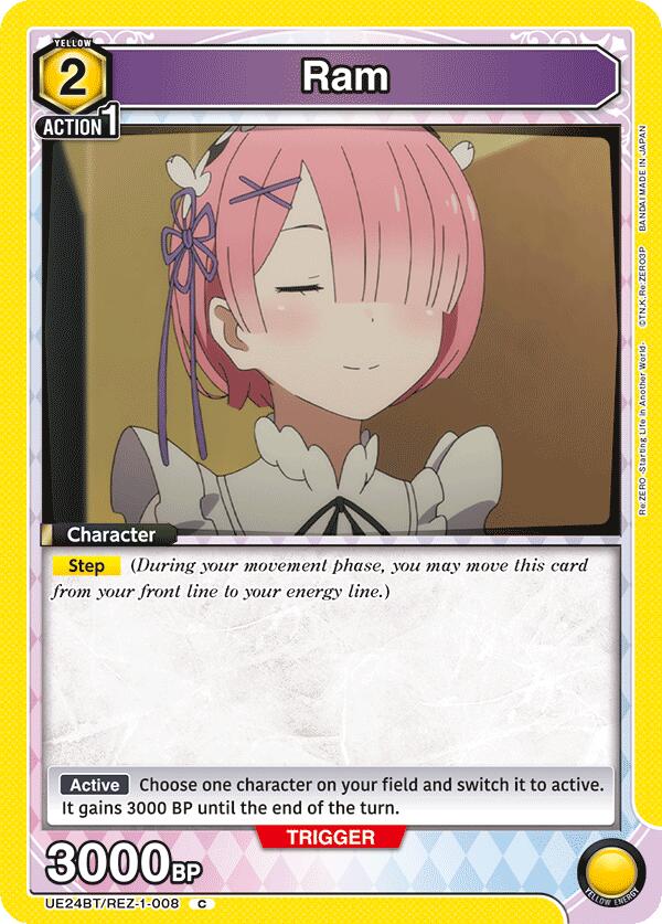 Ram UE24BT/REZ-1-008 card from UE24BT: Re:ZERO -Starting Life in Another World-
