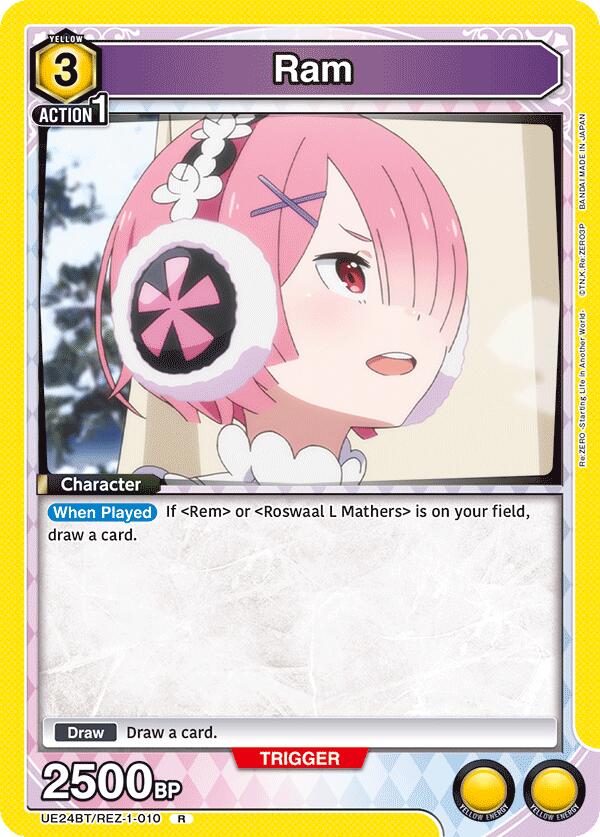 Ram UE24BT/REZ-1-010 card from UE24BT: Re:ZERO -Starting Life in Another World-