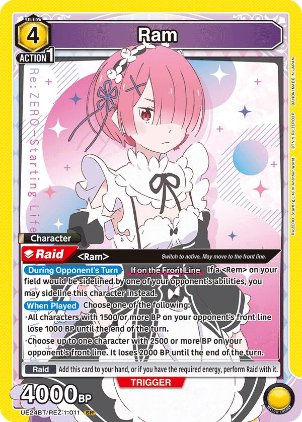 Ram UE24BT/REZ-1-011 card from UE24BT: Re:ZERO -Starting Life in Another World-