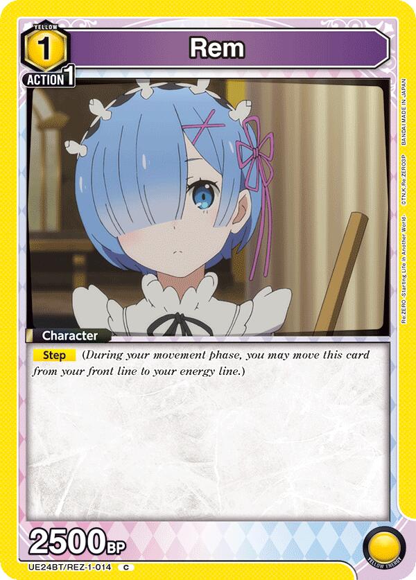Rem UE24BT/REZ-1-014 card from UE24BT: Re:ZERO -Starting Life in Another World-