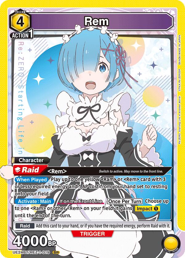 Rem UE24BT/REZ-1-019 card from UE24BT: Re:ZERO -Starting Life in Another World-