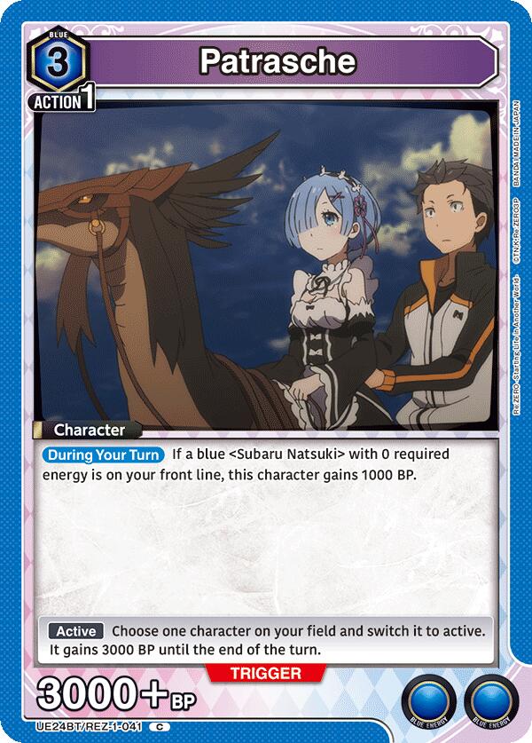 Patrasche UE24BT/REZ-1-041 card from UE24BT: Re:ZERO -Starting Life in Another World-