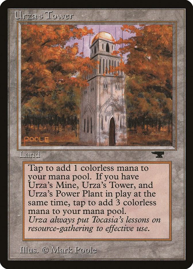Urza's Tower (Forest) card from Antiquities