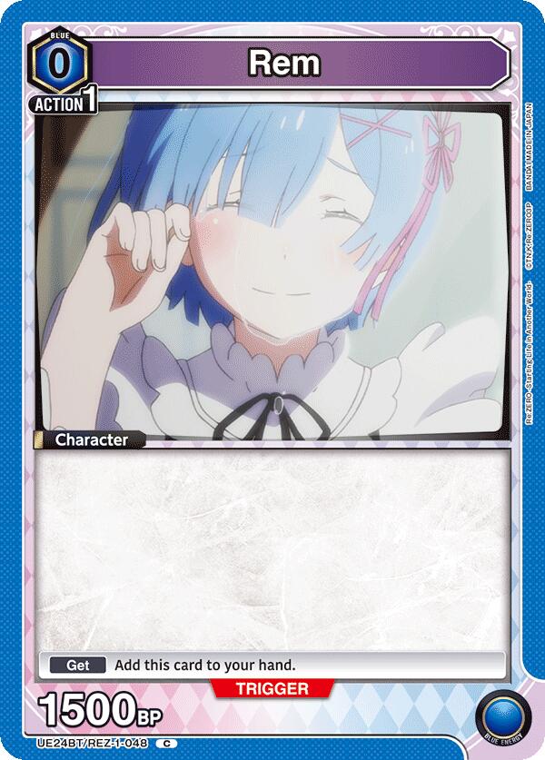 Rem UE24BT/REZ-1-048 card from UE24BT: Re:ZERO -Starting Life in Another World-