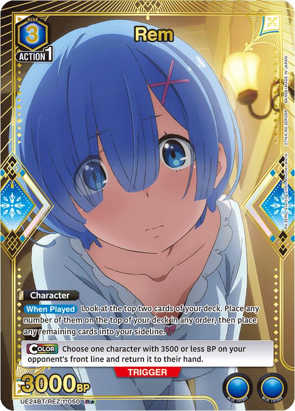 Rem (R*) UE24BT/REZ-1-050 card from UE24BT: Re:ZERO -Starting Life in Another World-
