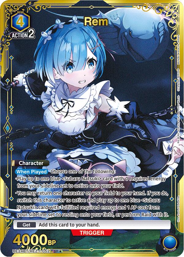 Rem (SR*) UE24BT/REZ-1-052 card from UE24BT: Re:ZERO -Starting Life in Another World-