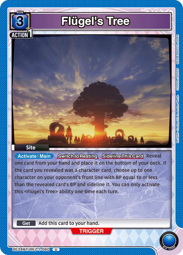 Flugel's Tree UE24BT/REZ-1-060 card from UE24BT: Re:ZERO -Starting Life in Another World-