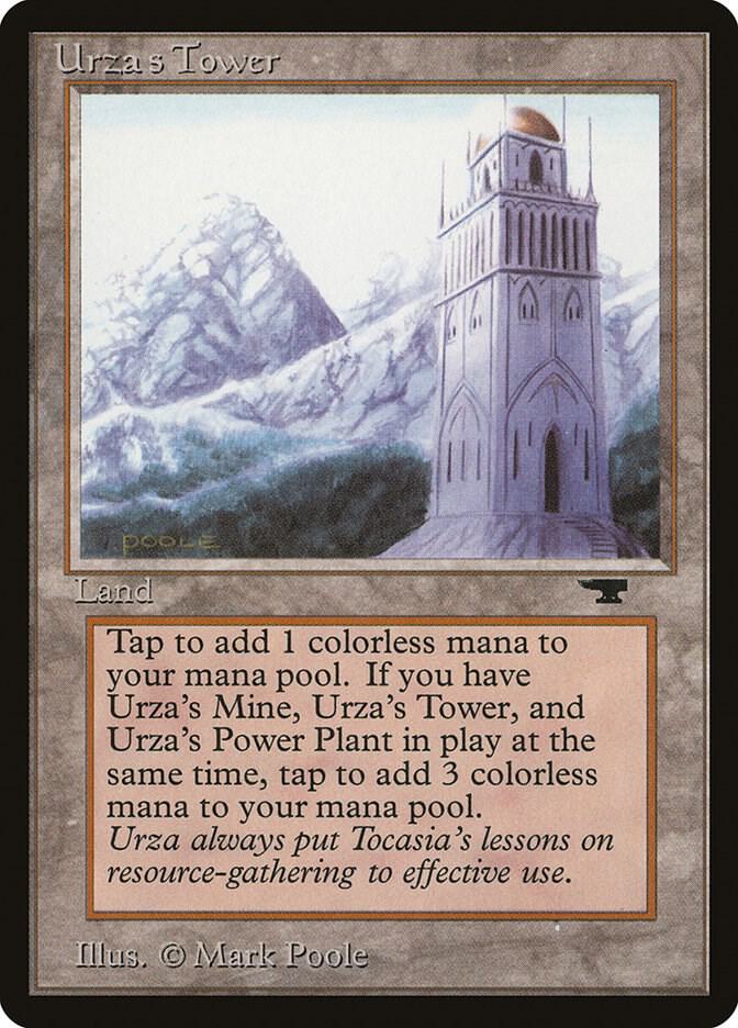 Urza's Tower (Mountains) card from Antiquities