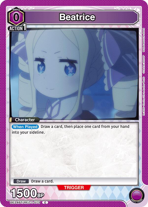 Beatrice UE24BT/REZ-1-073 card from UE24BT: Re:ZERO -Starting Life in Another World-