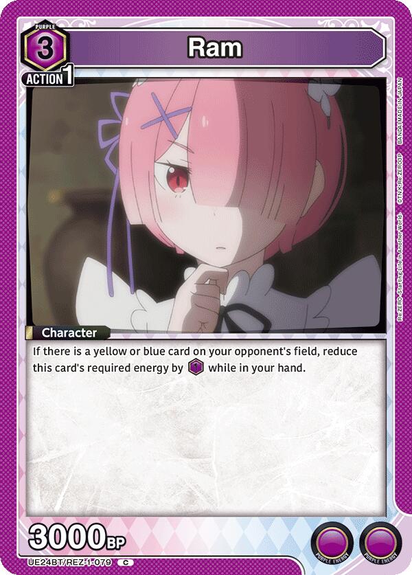Ram UE24BT/REZ-1-079 card from UE24BT: Re:ZERO -Starting Life in Another World-