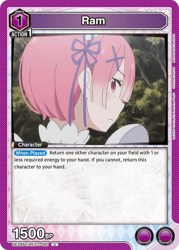 Ram UE24BT/REZ-1-080 card from UE24BT: Re:ZERO -Starting Life in Another World-