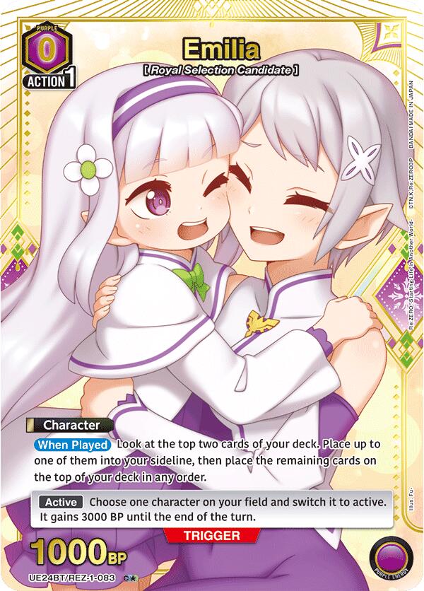 Emilia (C*) UE24BT/REZ-1-083 card from UE24BT: Re:ZERO -Starting Life in Another World-