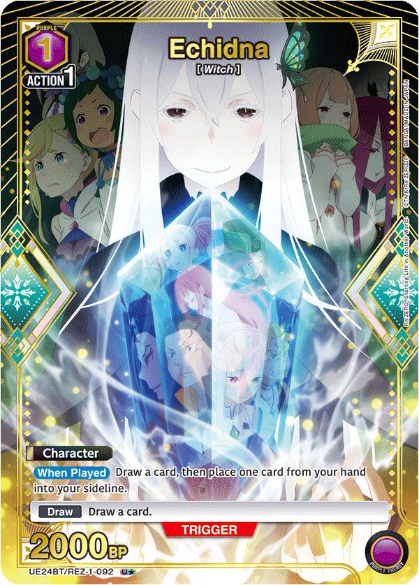 Echidna (U*) UE24BT/REZ-1-092 card from UE24BT: Re:ZERO -Starting Life in Another World-