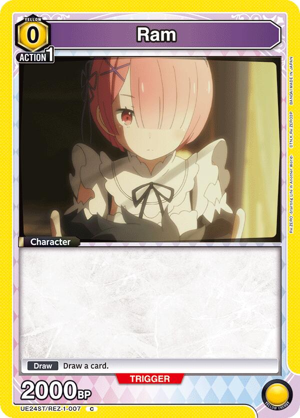 Ram UE24ST/REZ-1-007 card from UE24ST: Re:ZERO -Starting Life in Another World- Starter Deck