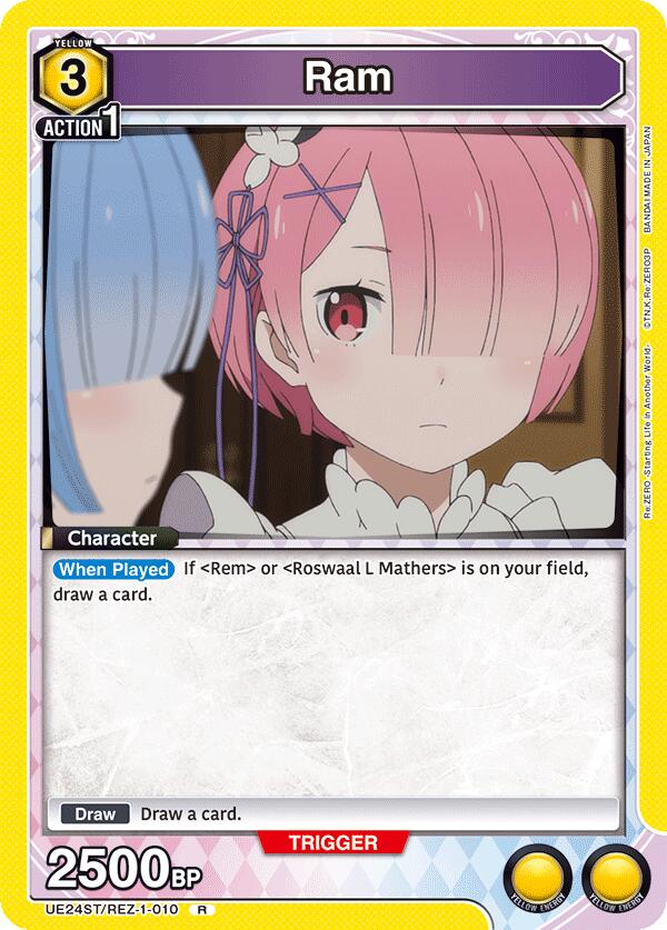 Ram UE24ST/REZ-1-010 card from UE24ST: Re:ZERO -Starting Life in Another World- Starter Deck