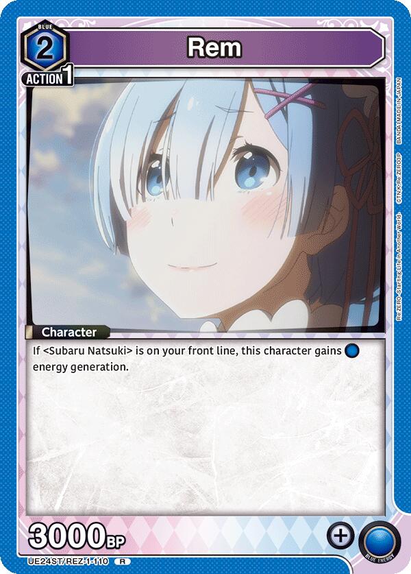 Rem UE24ST/REZ-1-110 card from UE24ST: Re:ZERO -Starting Life in Another World- Starter Deck