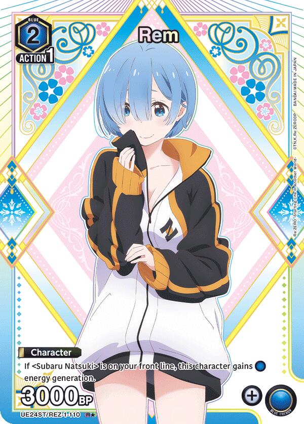 Rem (R*) UE24ST/REZ-1-110 card from UE24ST: Re:ZERO -Starting Life in Another World- Starter Deck