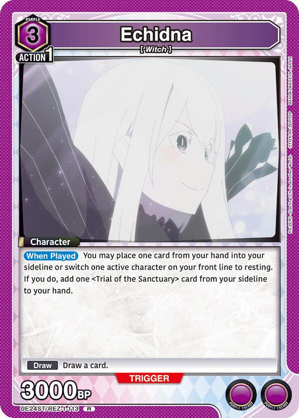 Echidna UE24ST/REZ-1-113 card from UE24ST: Re:ZERO -Starting Life in Another World- Starter Deck