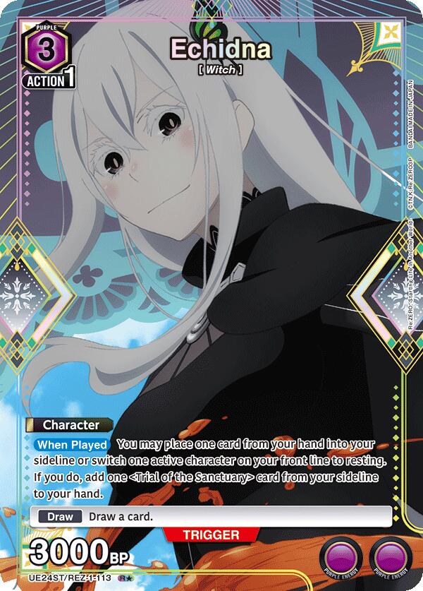Echidna (R*) UE24ST/REZ-1-113 card from UE24ST: Re:ZERO -Starting Life in Another World- Starter Deck
