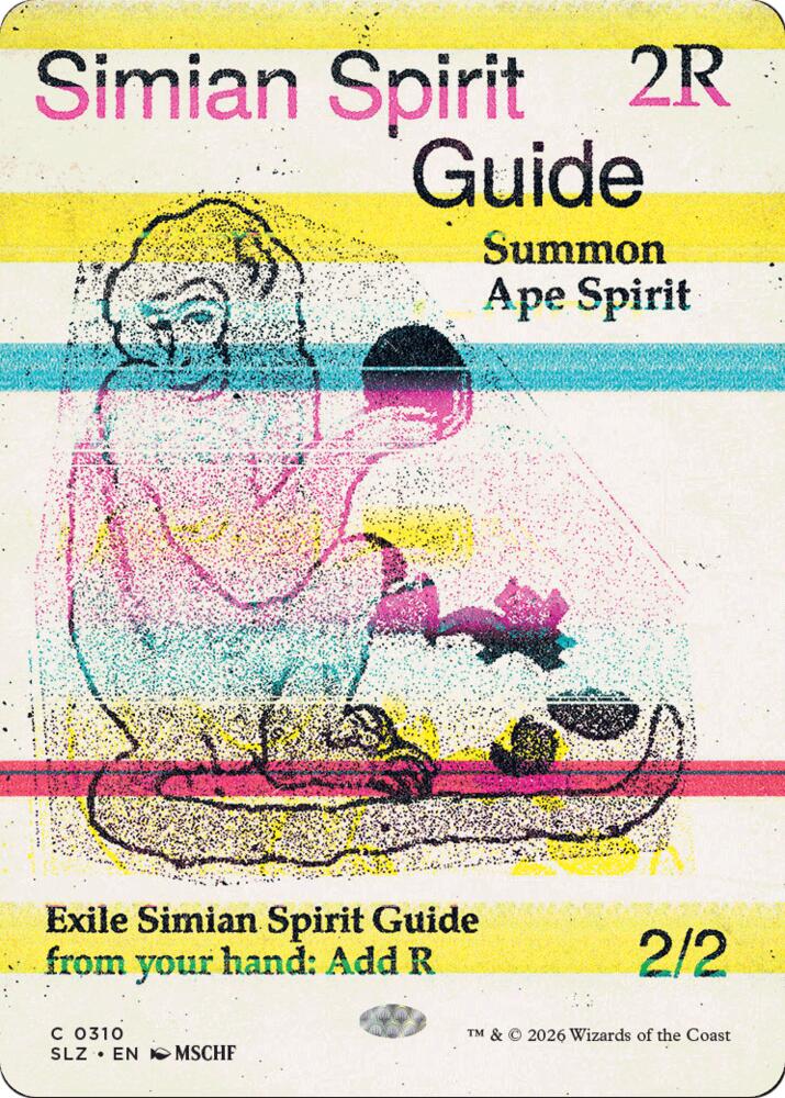 Simian Spirit Guide 310 card from Secret Lair x MSCHF: The Zeta Set