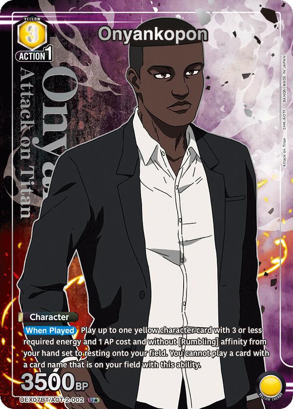 Onyankopon (U*) UEX07BT/AOT-2-002 card from UEX07BT: Attack on Titan Vol. 2