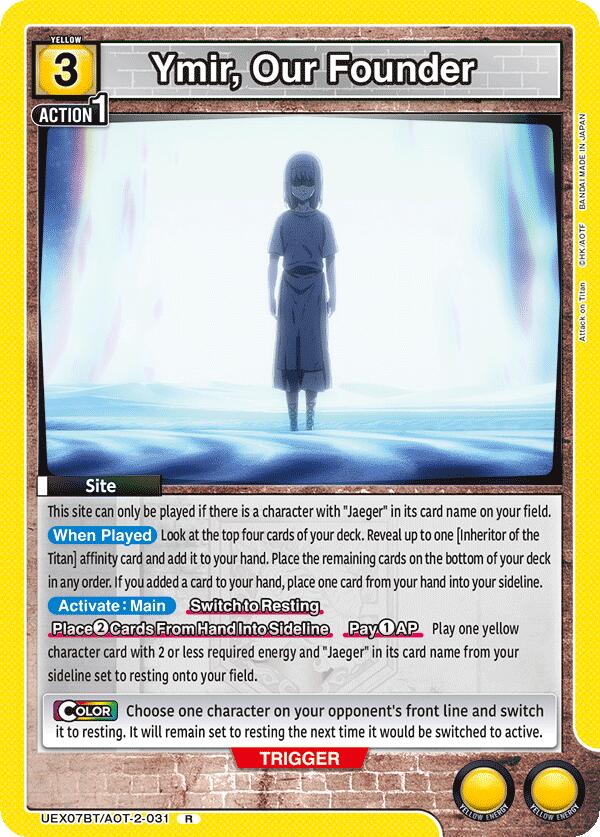 Ymir, Our Founder UEX07BT/AOT-2-031 card from UEX07BT: Attack on Titan Vol. 2