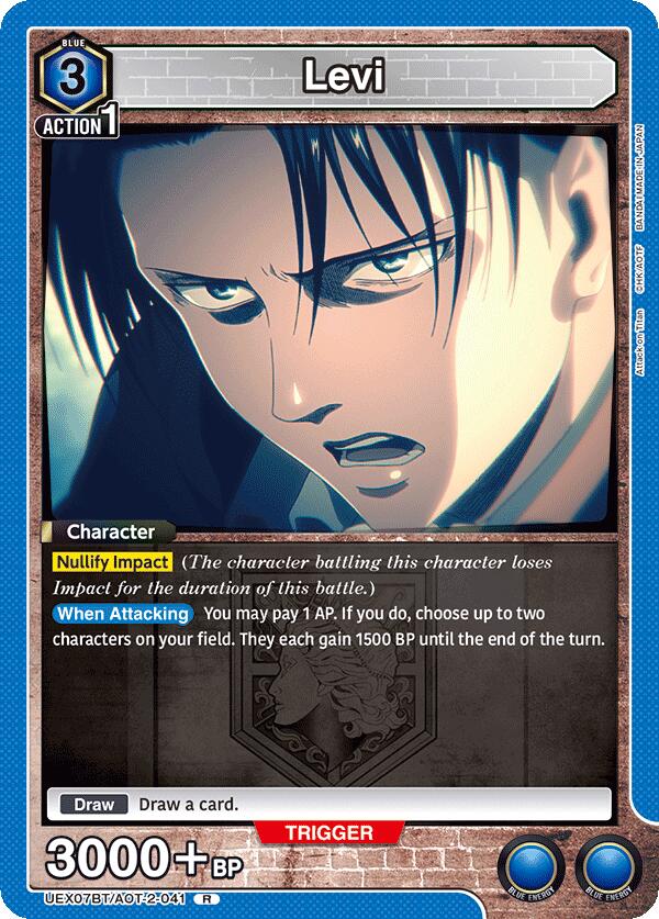 Levi UEX07BT/AOT-2-041 card from UEX07BT: Attack on Titan Vol. 2