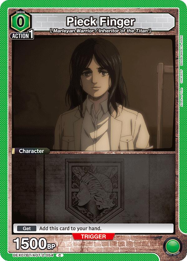 Pieck Finger UEX07BT/AOT-2-054 card from UEX07BT: Attack on Titan Vol. 2