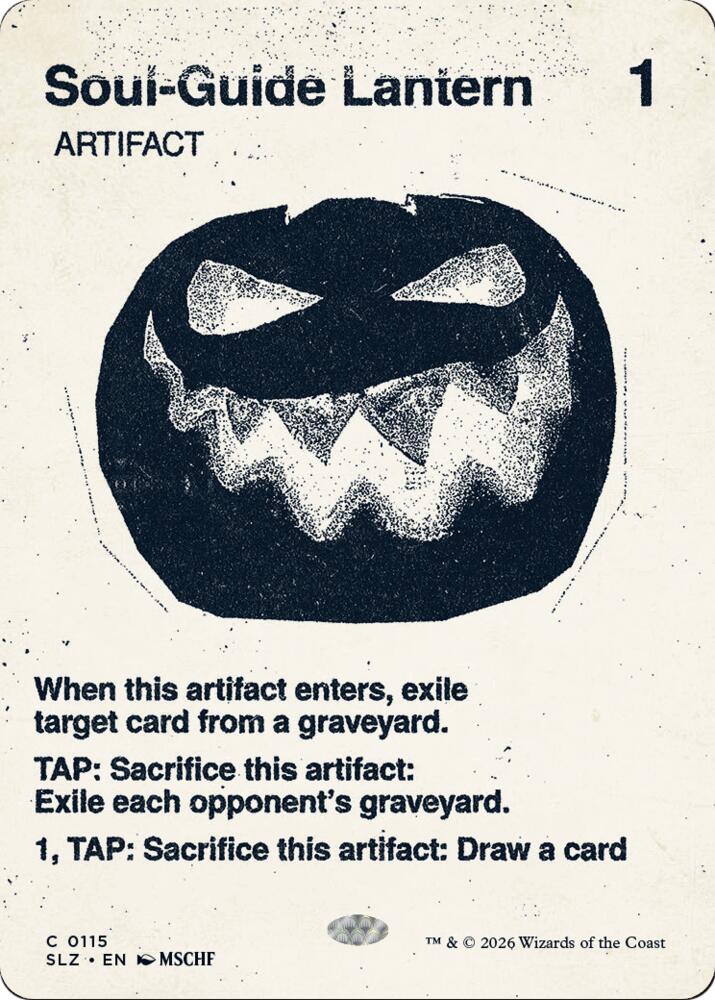 Soul-Guide Lantern 115 card from Secret Lair x MSCHF: The Zeta Set