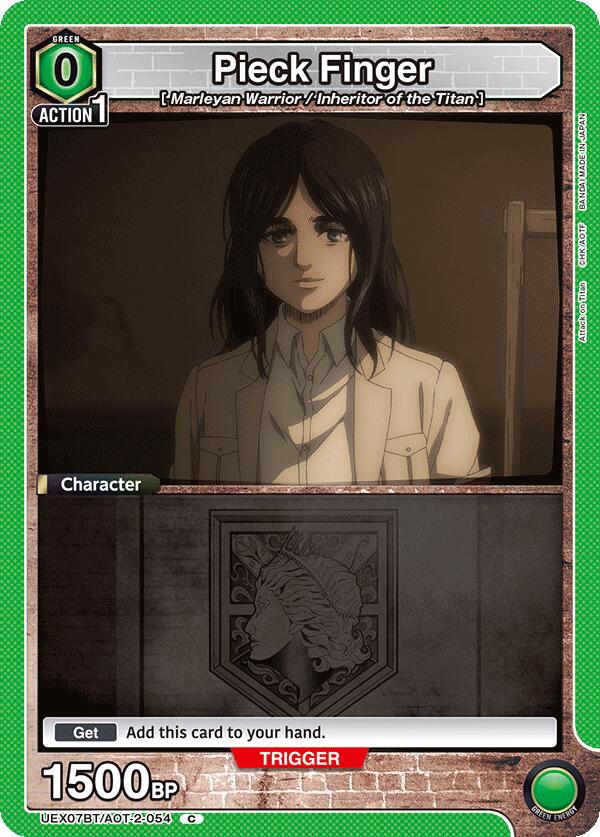 Pieck Finger (Box Topper Foil) UEX07BT/AOT-2-054 card from UEX07BT: Attack on Titan Vol. 2