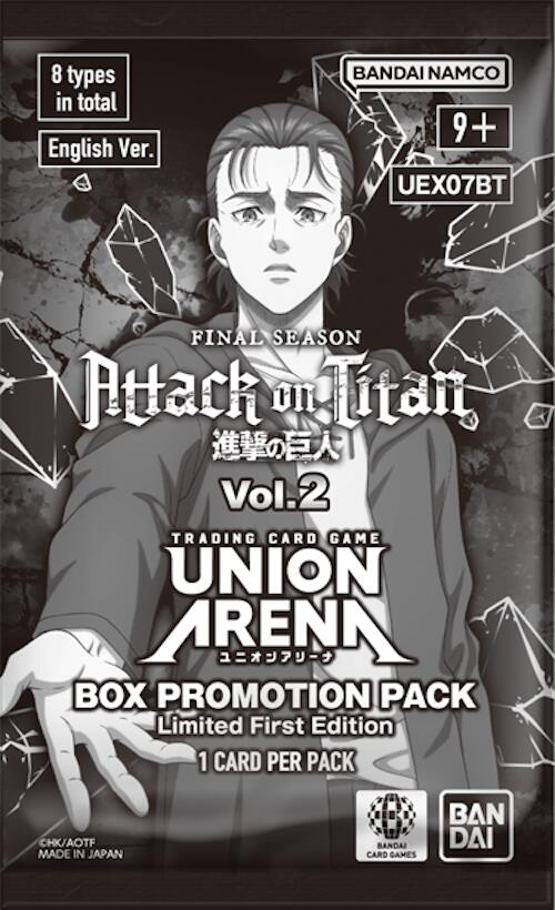 Attack on Titan Vol. 2 - Box Promotion Pack sealed product from UEX07BT: Attack on Titan Vol. 2