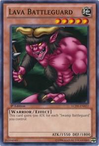 Lava Battleguard LCJW-EN022 card from Legendary Collection 4: Joey's World