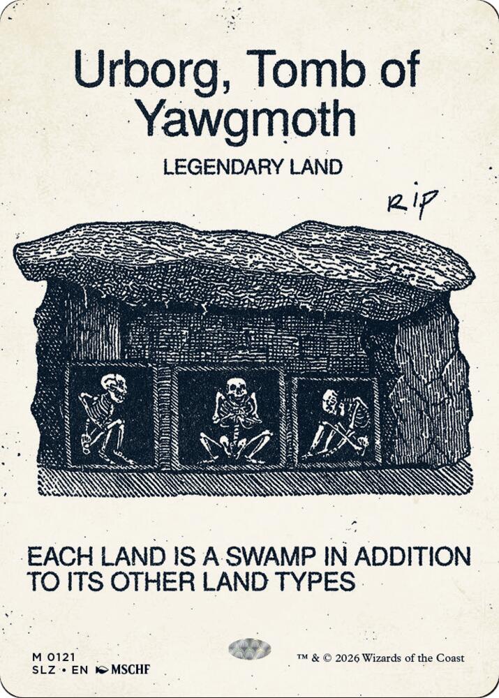 Urborg, Tomb of Yawgmoth 121 card from Secret Lair x MSCHF: The Zeta Set