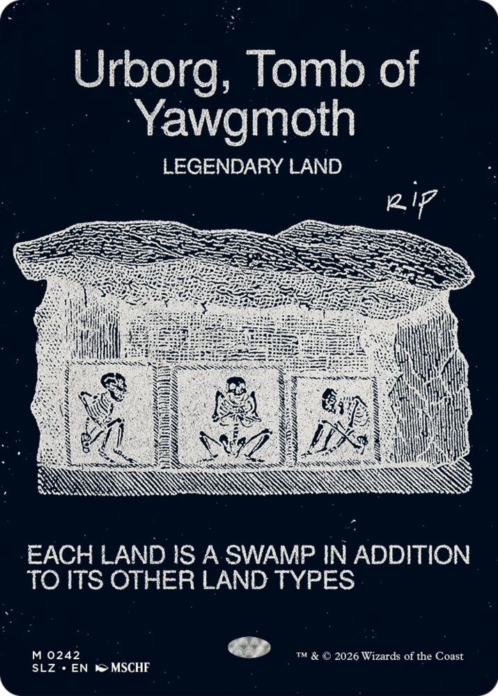 Urborg, Tomb of Yawgmoth 242 card from Secret Lair x MSCHF: The Zeta Set