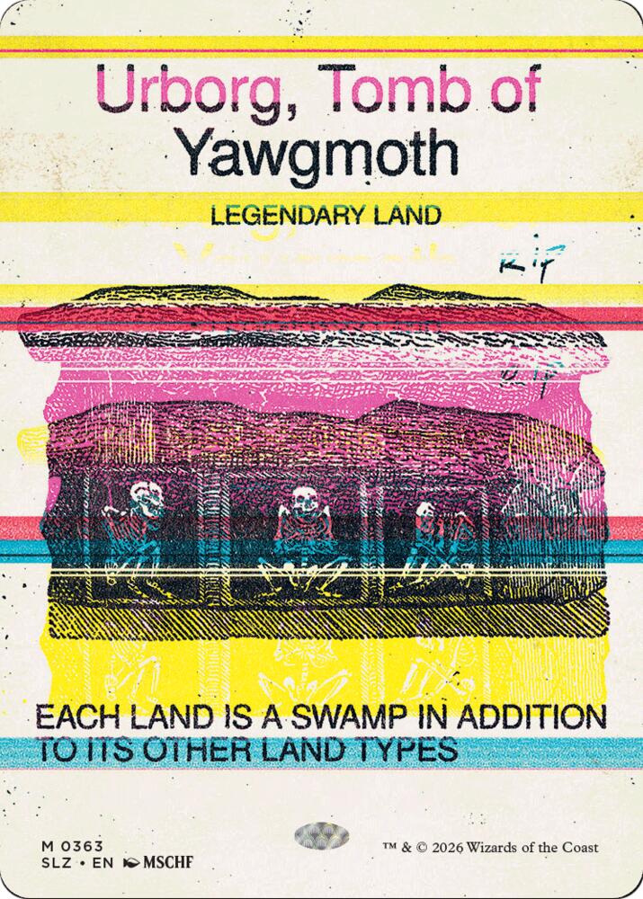 Urborg, Tomb of Yawgmoth 363 card from Secret Lair x MSCHF: The Zeta Set