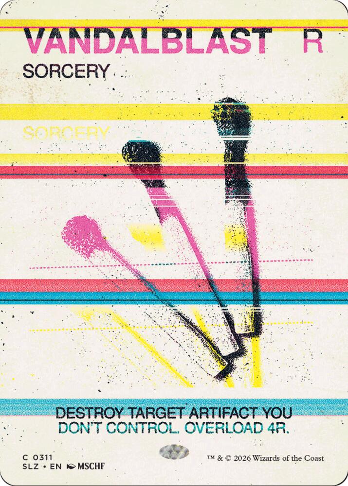 Vandalblast 311 card from Secret Lair x MSCHF: The Zeta Set