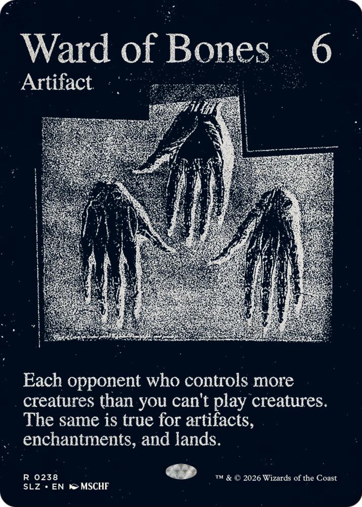 Ward of Bones 238 card from Secret Lair x MSCHF: The Zeta Set