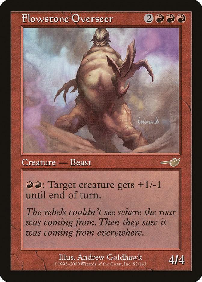 Flowstone Overseer 82 card from Nemesis