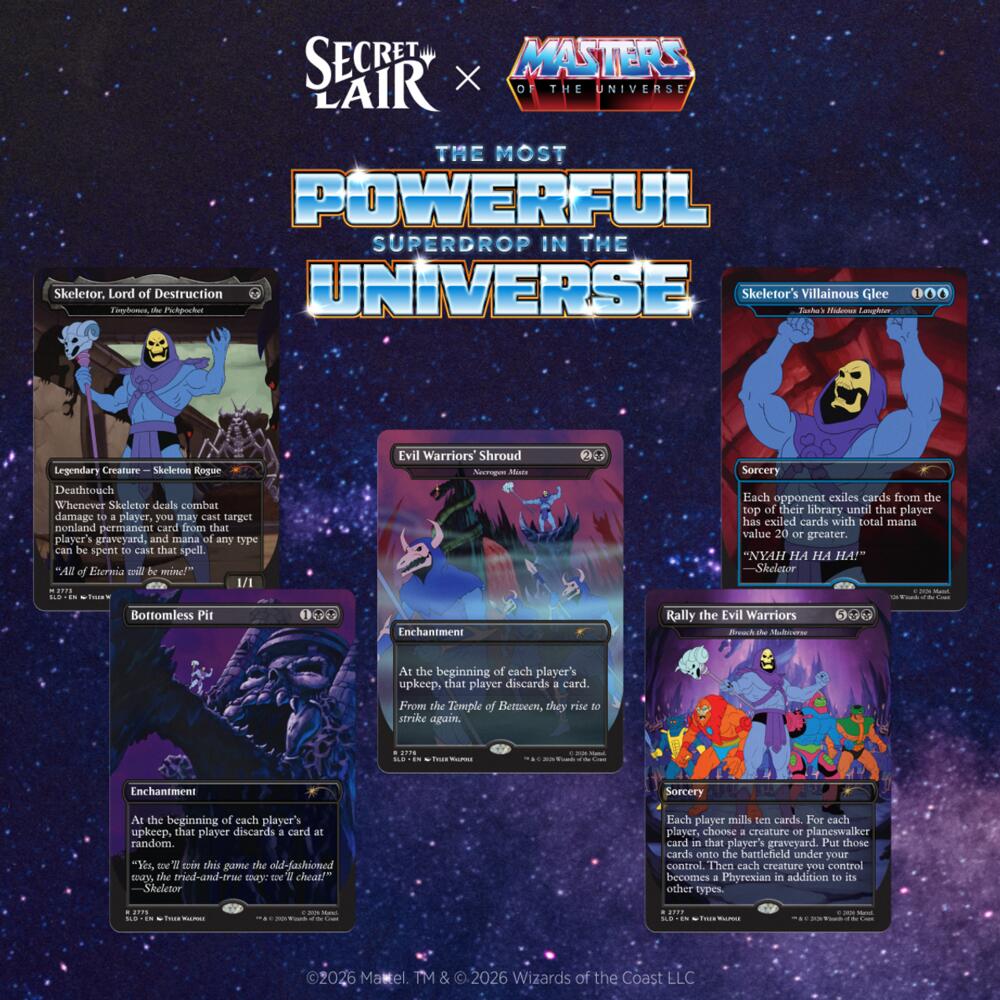 Secret Lair Drop: Secret Lair x Masters of the Universe: Nyah-ha-ha! - Non-Foil Edition sealed product from Secret Lair Drop Series