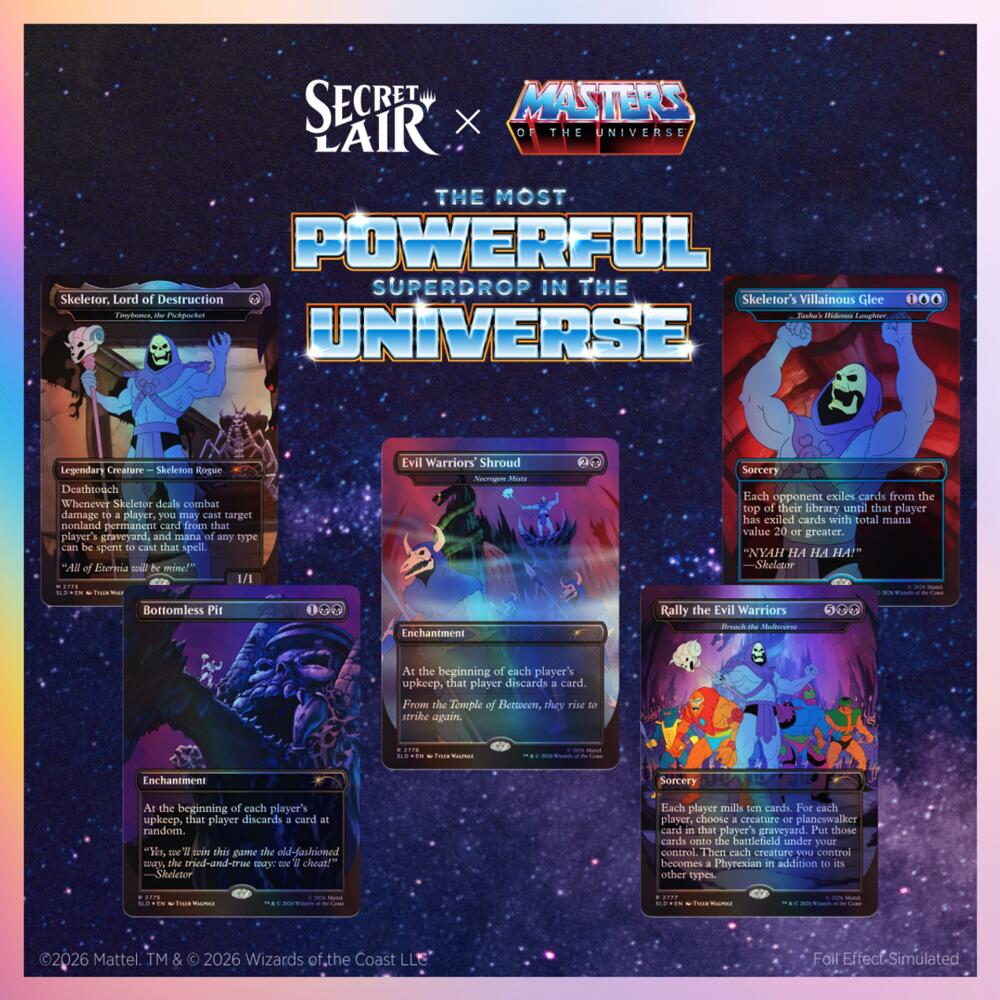 Secret Lair Drop: Secret Lair x Masters of the Universe: Nyah-ha-ha! - Traditional Foil Edition sealed product from Secret Lair Drop Series