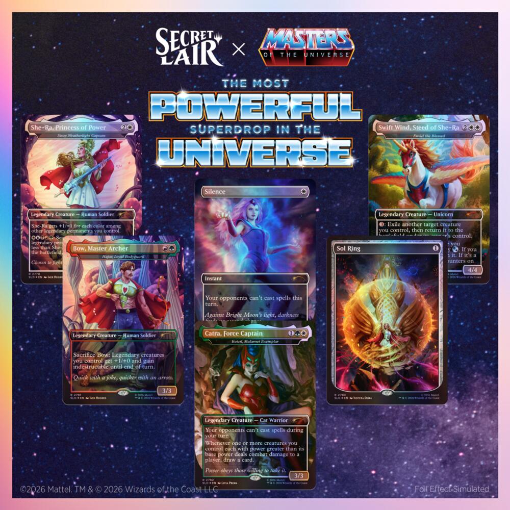 Secret Lair Drop: Secret Lair x Masters of the Universe: She-Ra, Princess of Power - Traditional Foil Edition sealed product from Secret Lair Drop Series