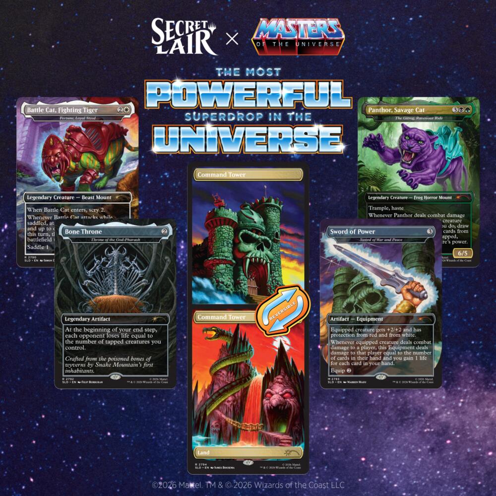 Secret Lair Drop: Secret Lair x Masters of the Universe: Sold Separately - Non-Foil Edition sealed product from Secret Lair Drop Series