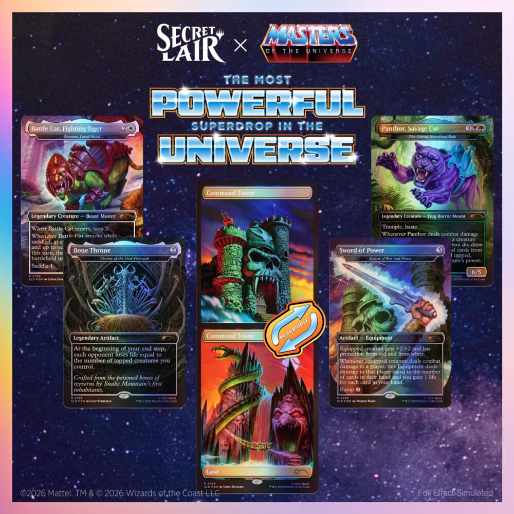 Secret Lair Drop: Secret Lair x Masters of the Universe: Sold Separately - Traditional Foil Edition sealed product from Secret Lair Drop Series